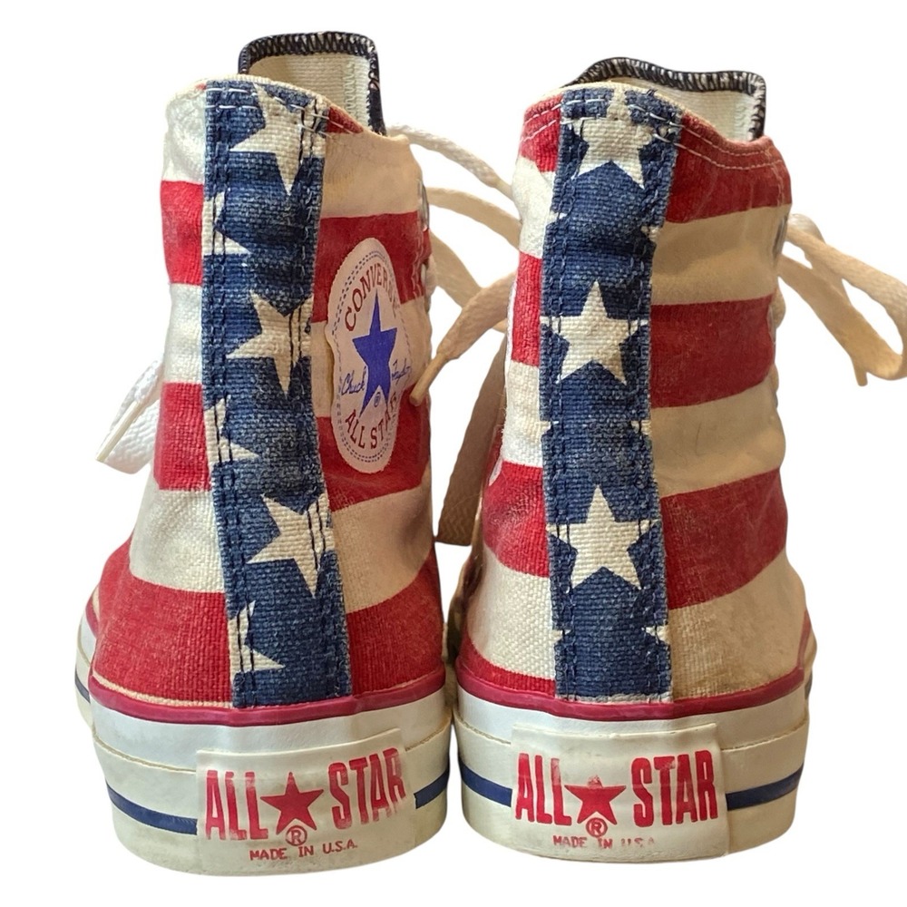 Converse Vintage USA Sneakers M5 W7 90s American Classic Patriotic Globetrotters - Picture 4 of 11